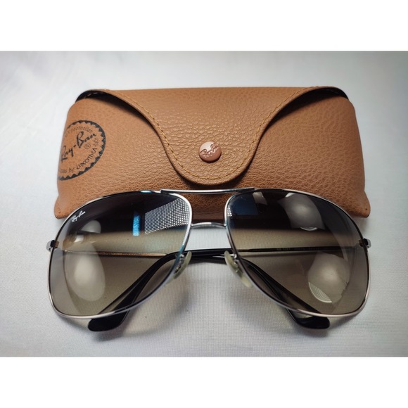 Ray-Ban Other - Ray-Ban RB3267 004/13 Silver Aviator Sunglasses Brown Gradient 64mm